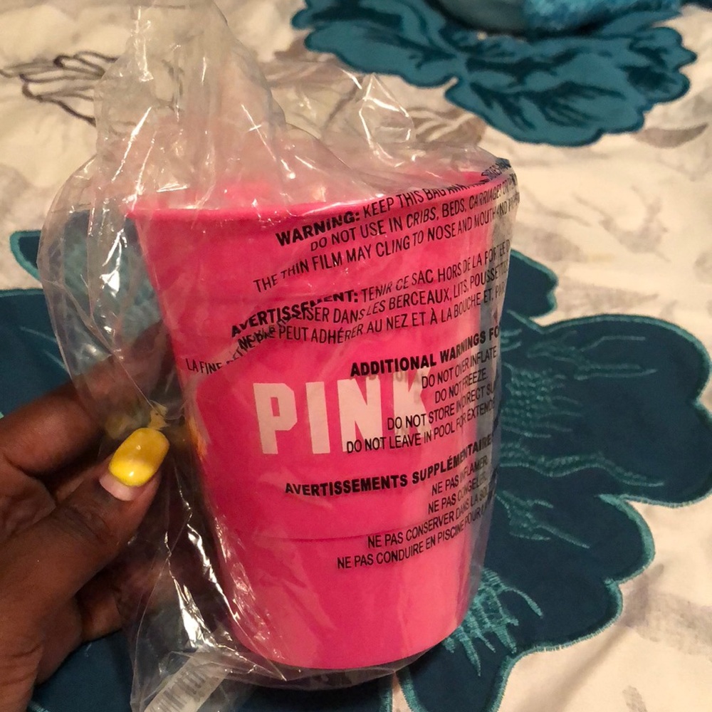 Pink cup and pizza float - spring break edition